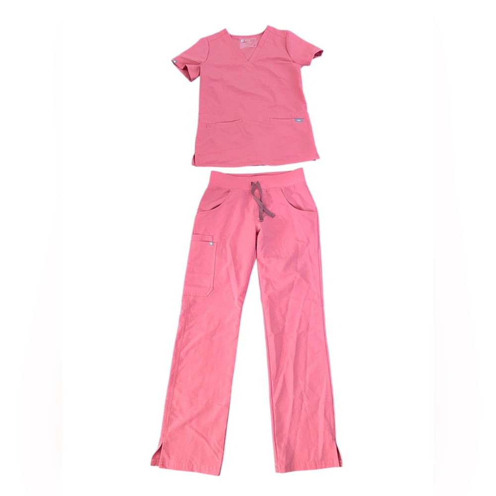 FIGS Pink Scrub Set Size XXS